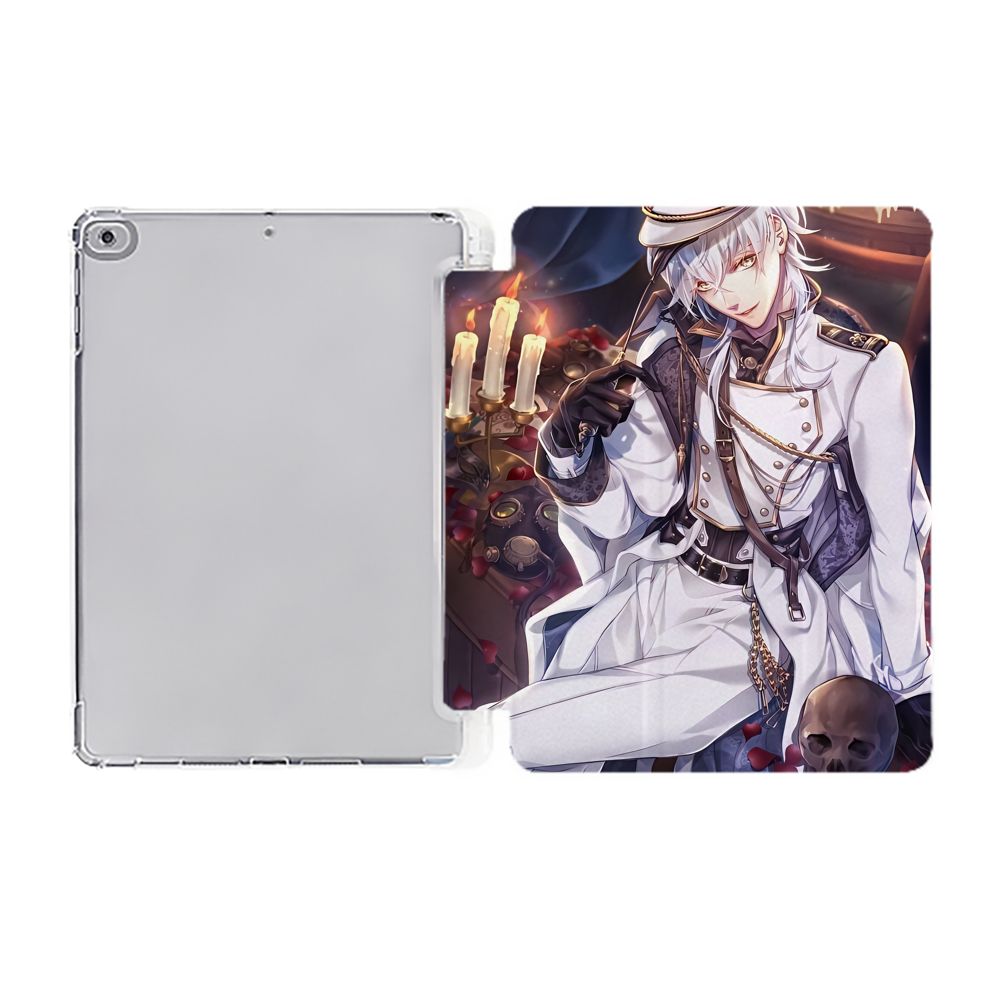 （画像用） 刀剣乱舞 Touken Ranbu IPad ケース ペン収納付き 三つ折りスタンド PUレザー×シリコン 対応機種9.5/10.5/10.9インチ